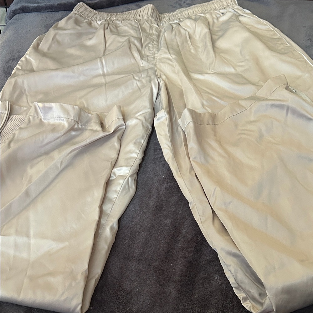 SKIMS Metallic/Satin track pants